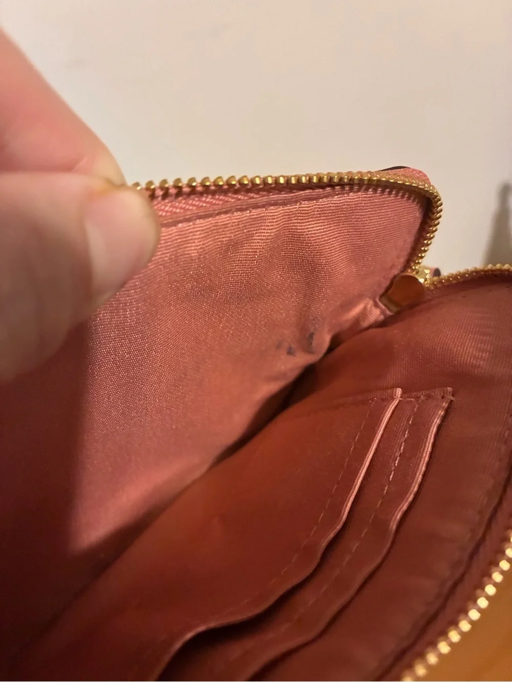 Coach small zip